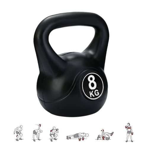 MAGIC SELECT 8 kg Kettlebell-Gewicht mit Ergonomischem Griff, Kettlebell-Hantel für Muskeltraining zu Hause und im Fitnessstudio.
