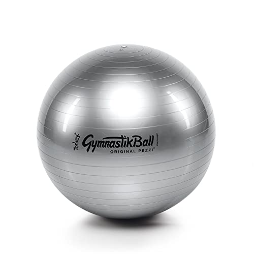 PEZZI Original Ball Standard 65 cm Silber Gymnastikball Sitzball Training