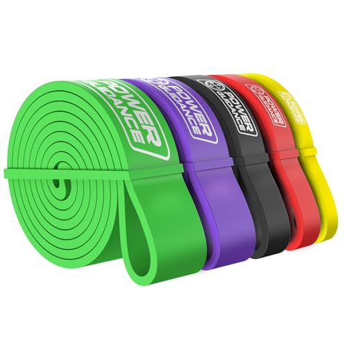 POWER GUIDANCE Resistance Bands,Widerstandsbänder 5er-Set für Kraftraining Inklusive Tragetasche,Pull Up Fitnessbänder,Bänder Krafttraining für Fitness/Sport/Muskelaufbau/Klimmzug/Yoga/Crossfit